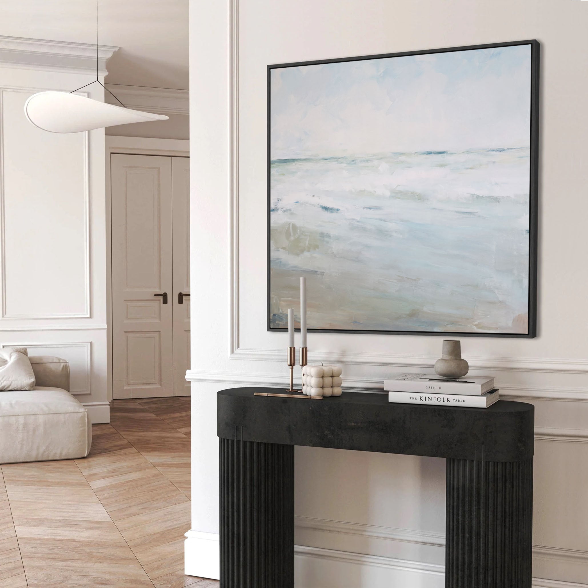 The Coastal Horizon Seascape Art Print