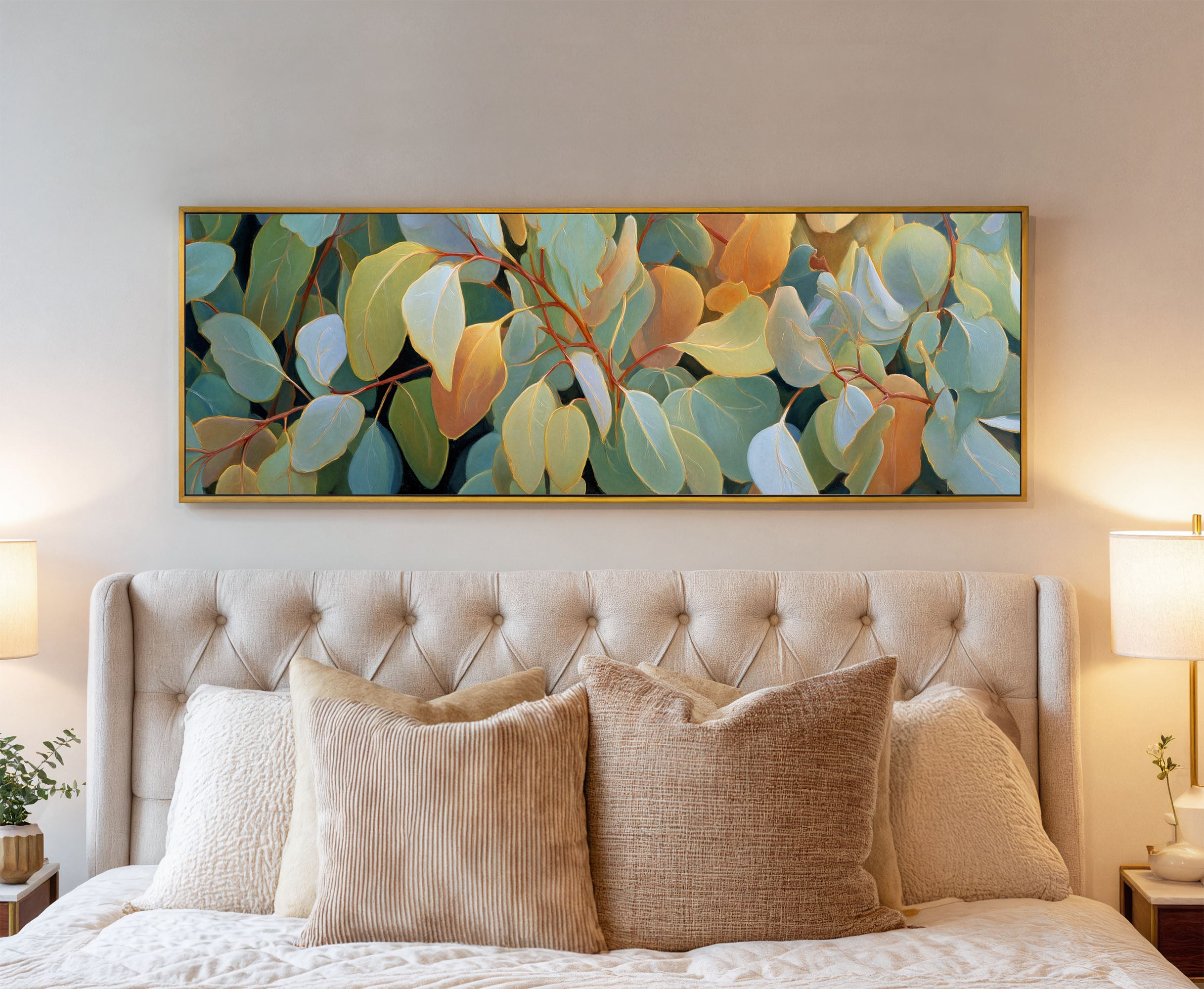 Eucalyptus Leaf Canvas Wall Art Print