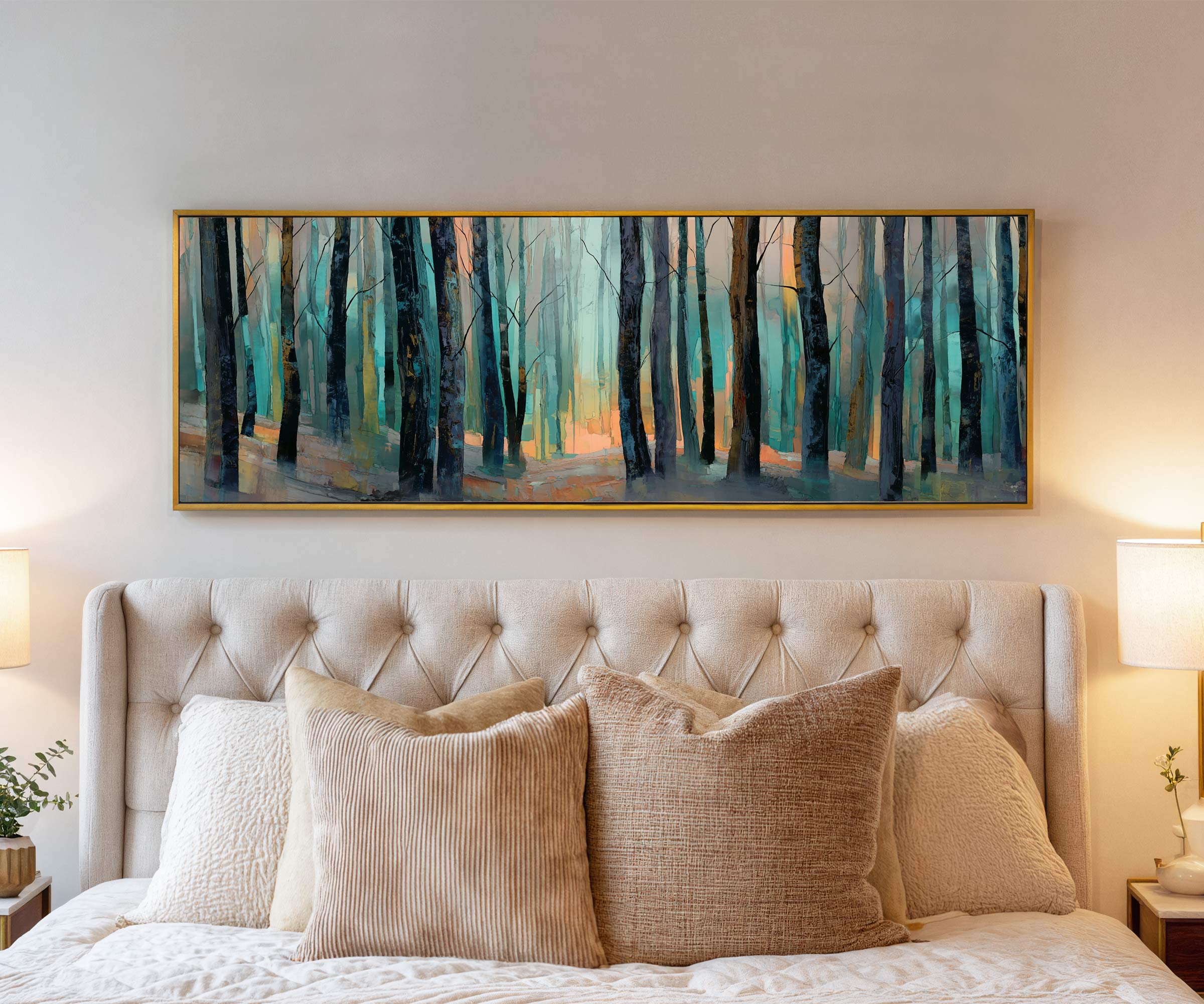 Emerald Silence – Forest Landscape Canvas Print