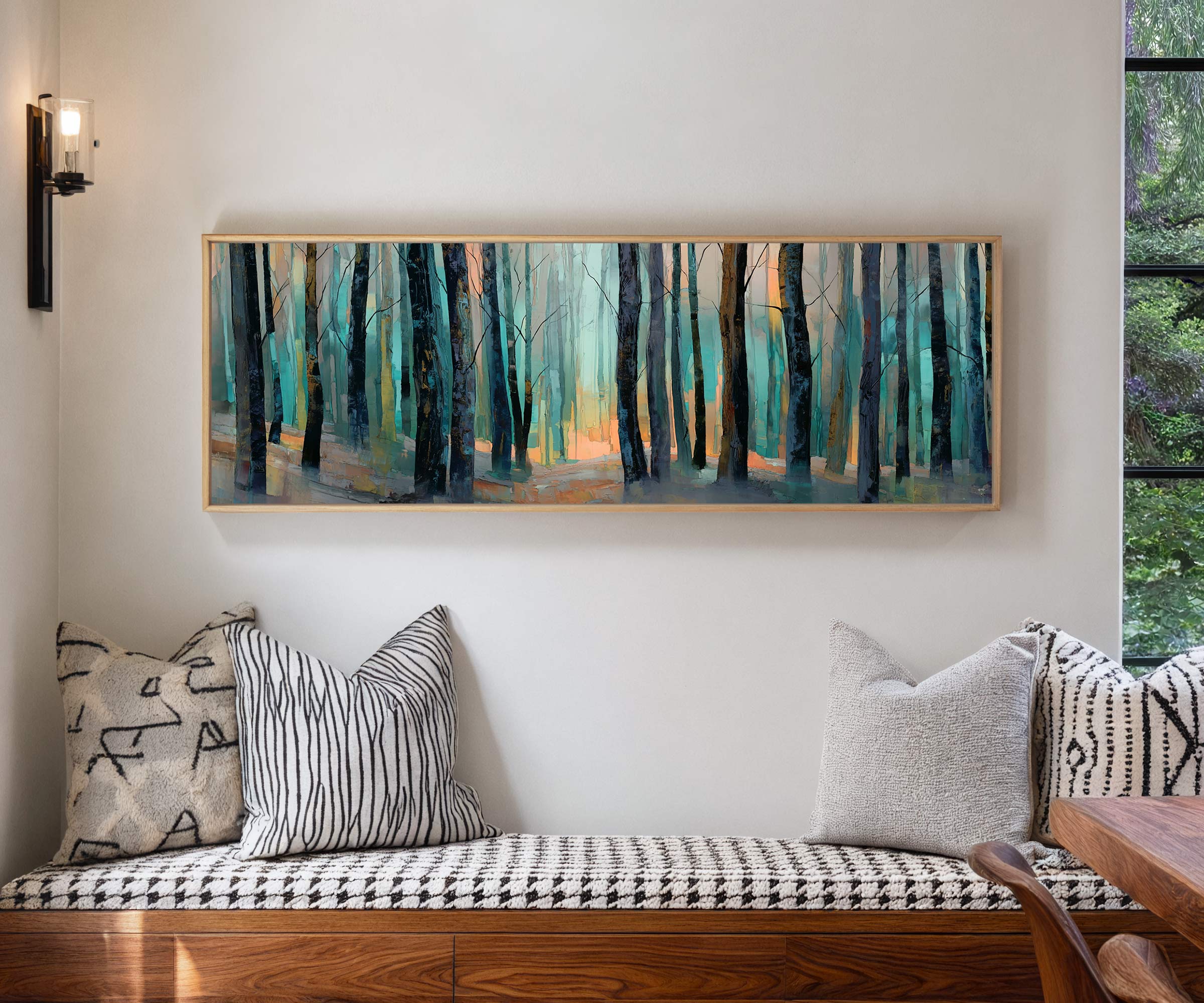 Emerald Silence – Forest Landscape Canvas Print