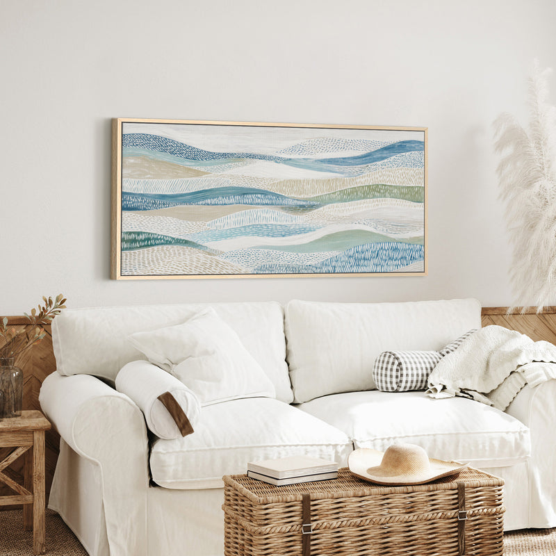 The Rhythmic Landscape Coastal Abstract Art Print