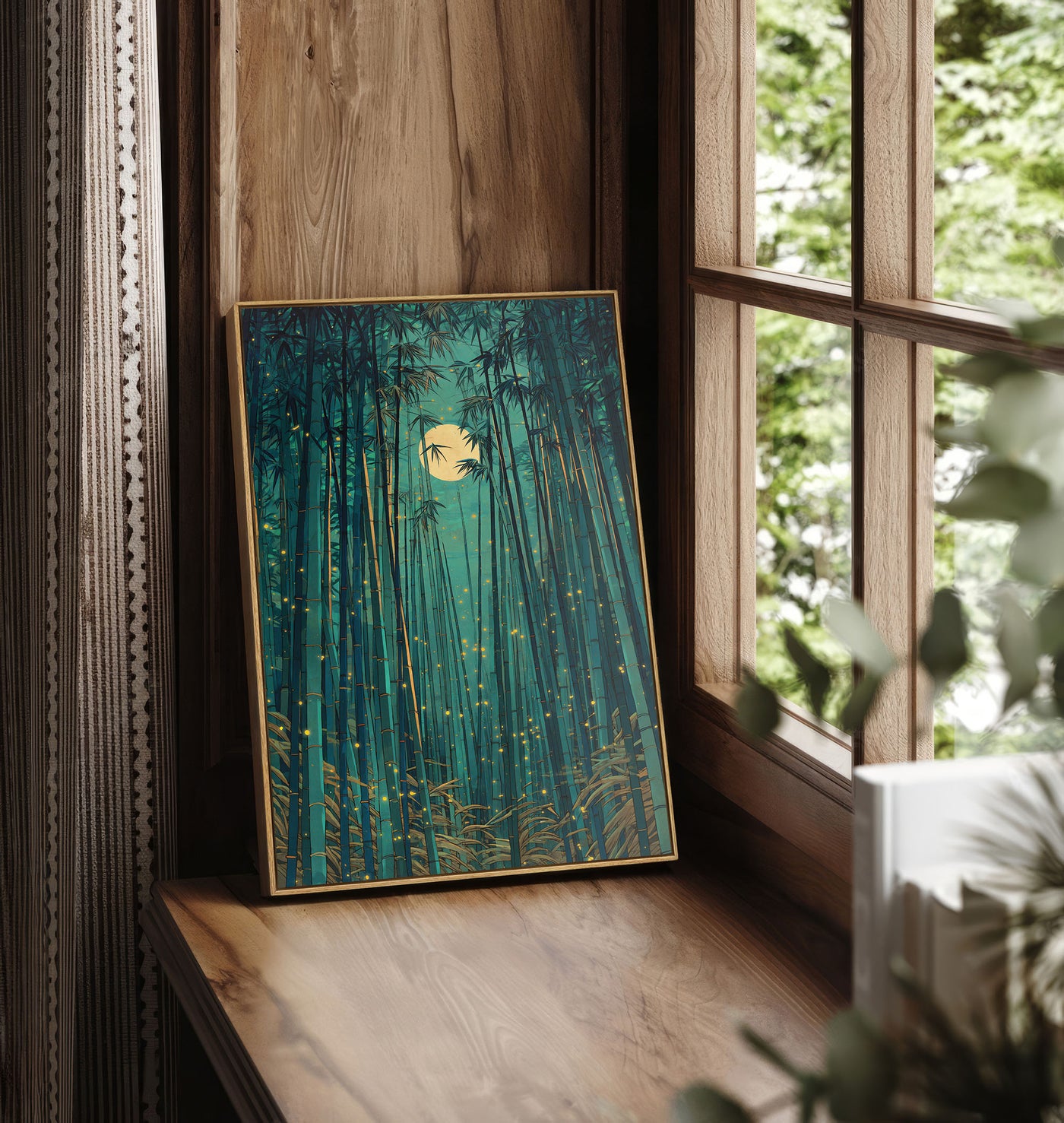 The Enchanted Bamboo Forest Art Print