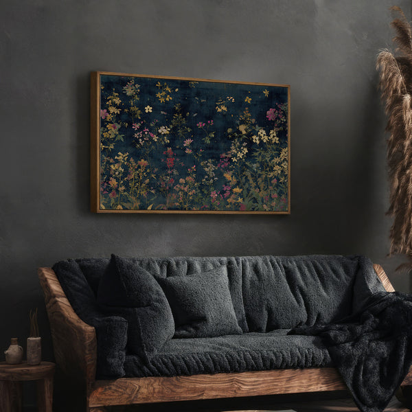 Moody Floral Wall Art Print
