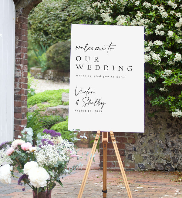 Personalized Wedding Welcome Sign D15
