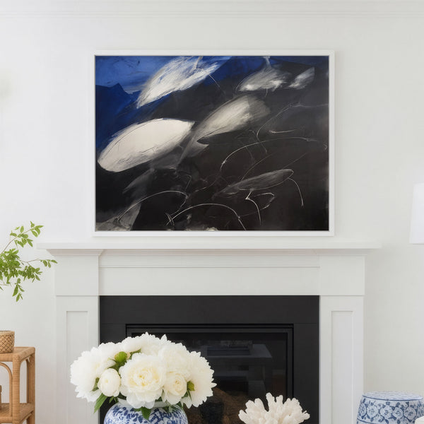 Impression abstraite de Giclée de dauphin - Abyss &amp; Ascent