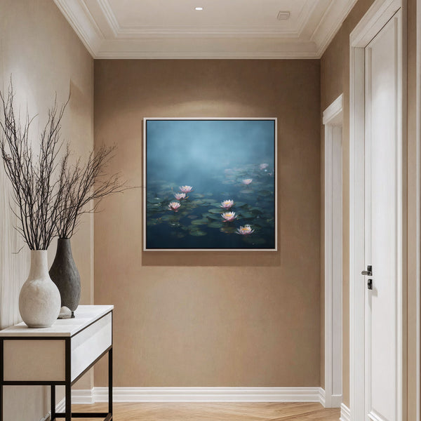 The Ethereal Water Lilies Pond Art Print