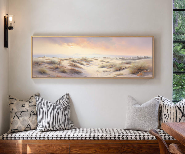 Goldene Dünen – Leinwandbild mit Wüstenlandschaft