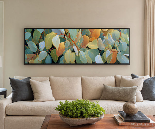 Impression sur toile d'art mural Feuille d'eucalyptus