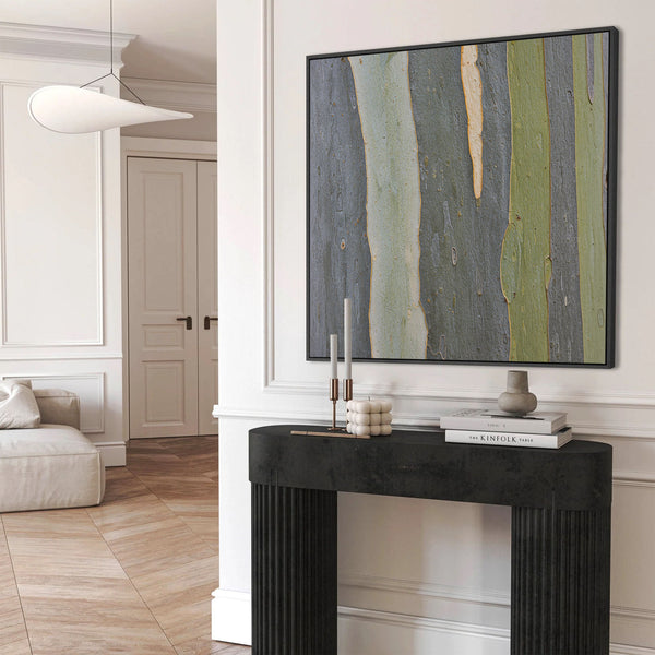 Impression d'art mural en écorce d'eucalyptus australien