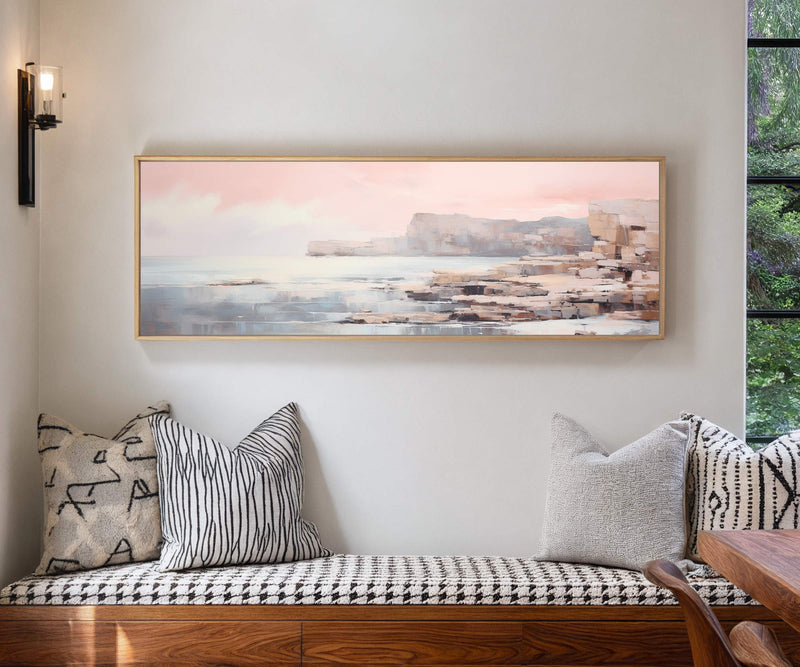 Coastal Cliffs Seascape Canvas Wall Art