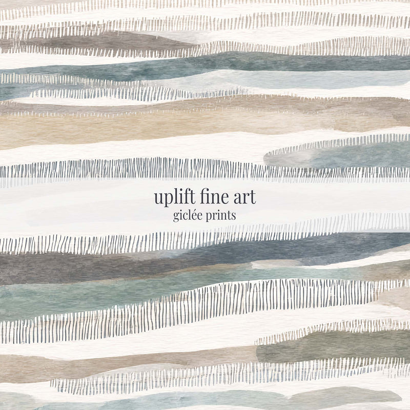 Organic Horizon Abstract Art | Earthy Coastal Giclée Print