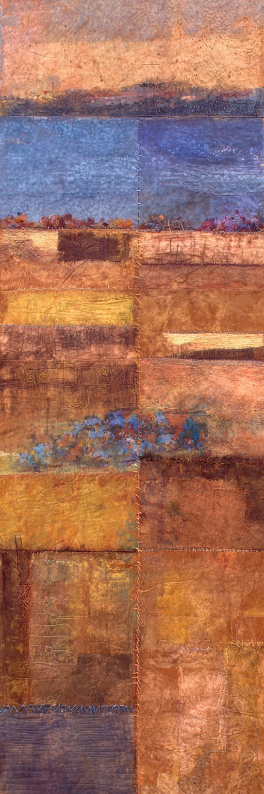 Abstract Earthy Landscape Canvas Print