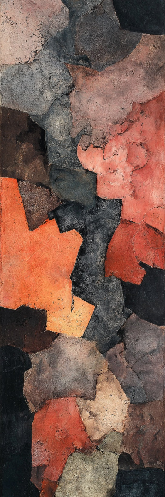 Tableau sur toile « Pierre tectonique terreuse abstraite »