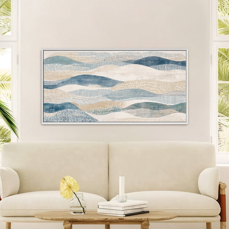 The Coastal Undulations Abstract Art Print