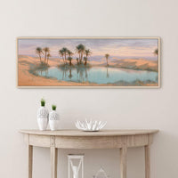 Desert Oasis Canvas Wall Art Print