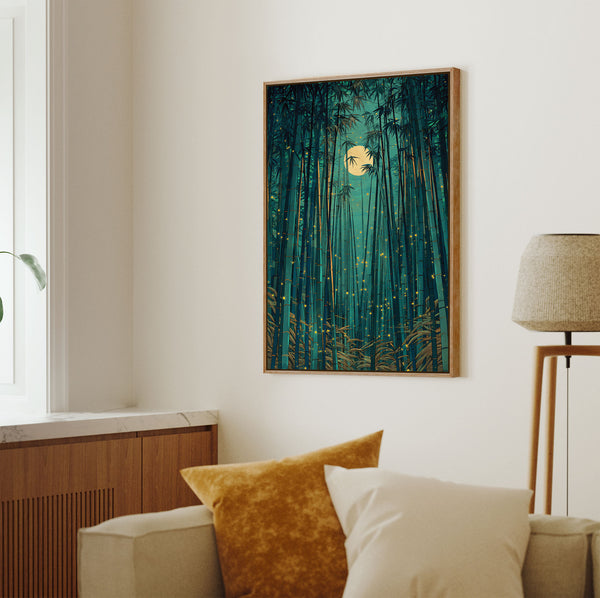 Kunstdruck „Der verzauberte Bambuswald“