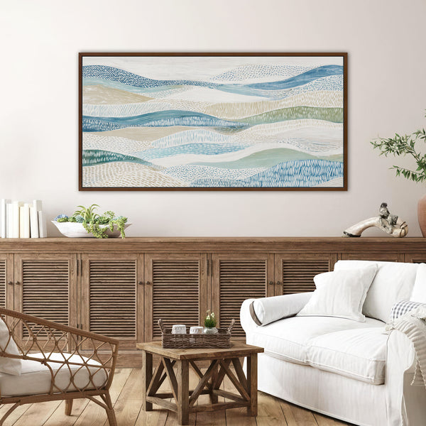 The Rhythmic Landscape Coastal Abstract Art Print