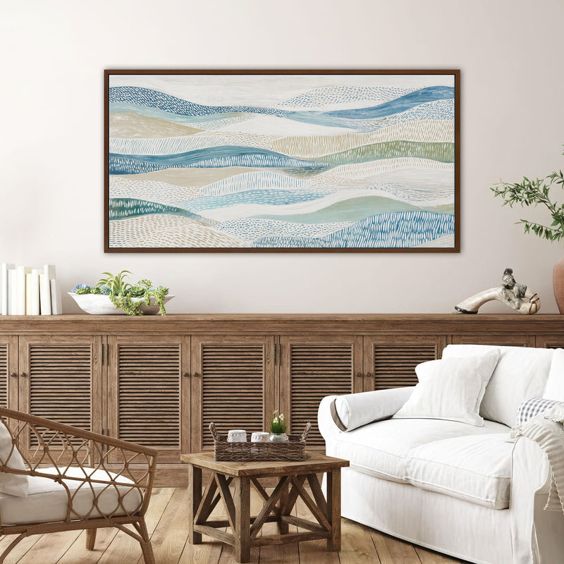 The Rhythmic Landscape Coastal Abstract Art Print