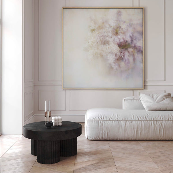 The Ethereal Lilac Bloom Abstract Art Print