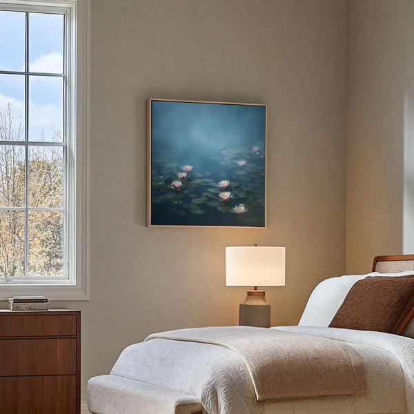 The Ethereal Water Lilies Pond Art Print