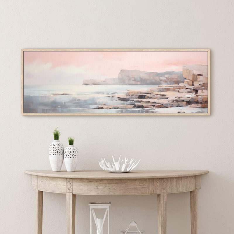 Coastal Cliffs Seascape Canvas Wall Art