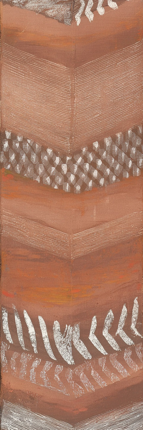 Abstract Earthy Chevron Tribal Canvas Print
