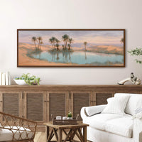 Desert Oasis Canvas Wall Art Print