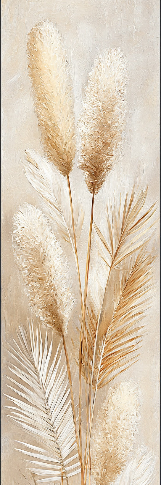 Pampas Grass Botanical Canvas Print