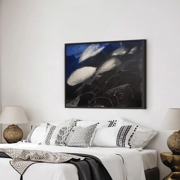 Impression abstraite de Giclée de dauphin - Abyss &amp; Ascent