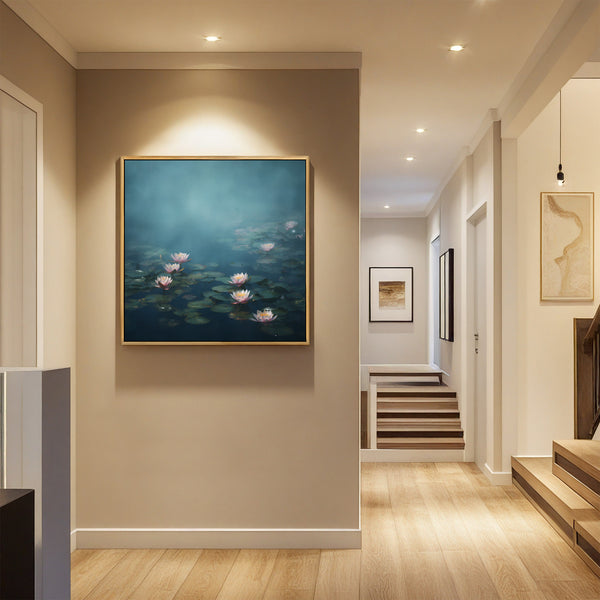 The Ethereal Water Lilies Pond Art Print