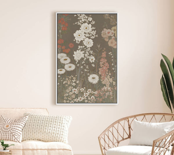 Der botanische Wandteppich Wildblumen-Kunstdruck