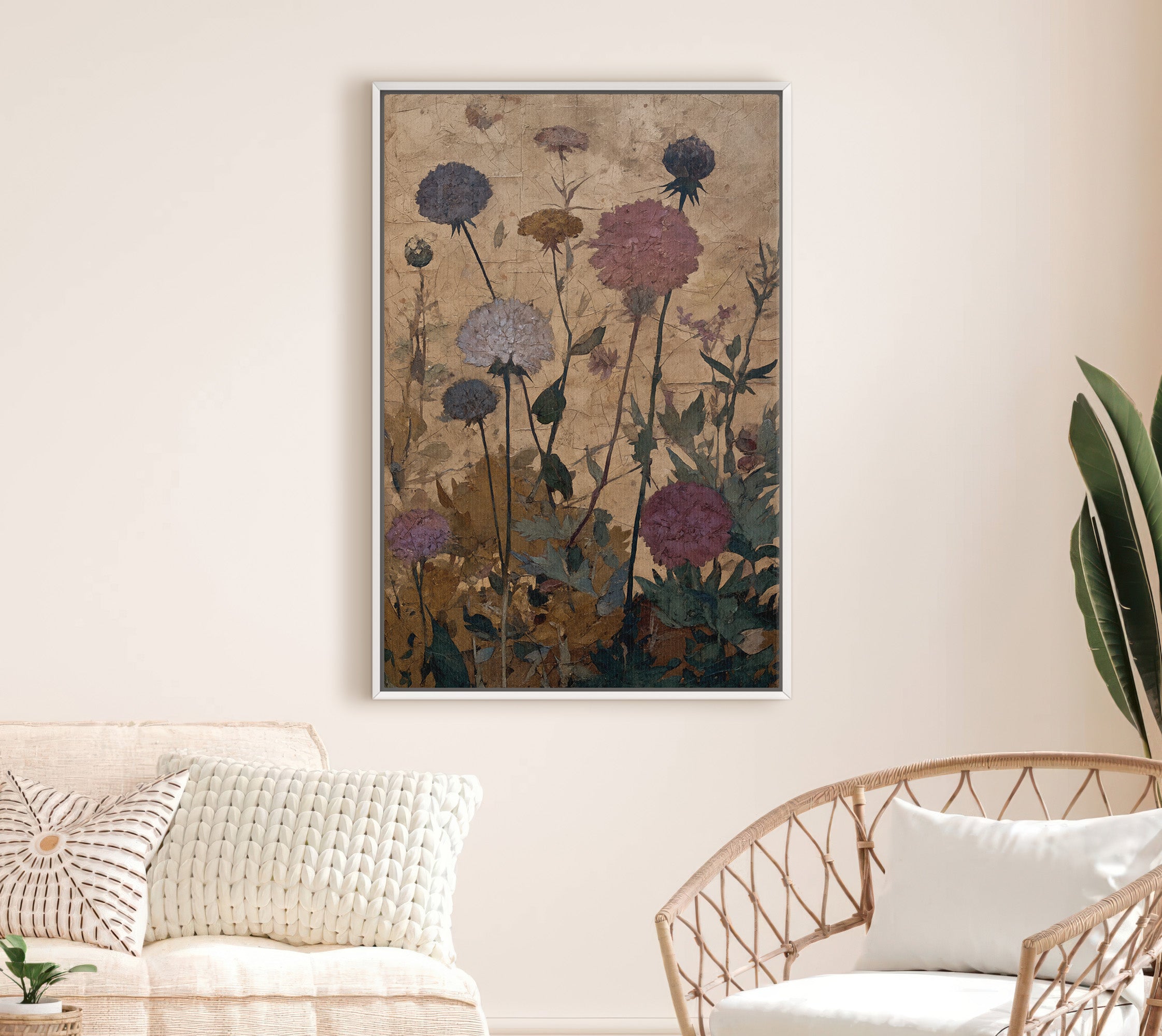 The Gilded Thistle Botanical Art Print