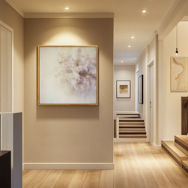 The Ethereal Lilac Bloom Abstract Art Print