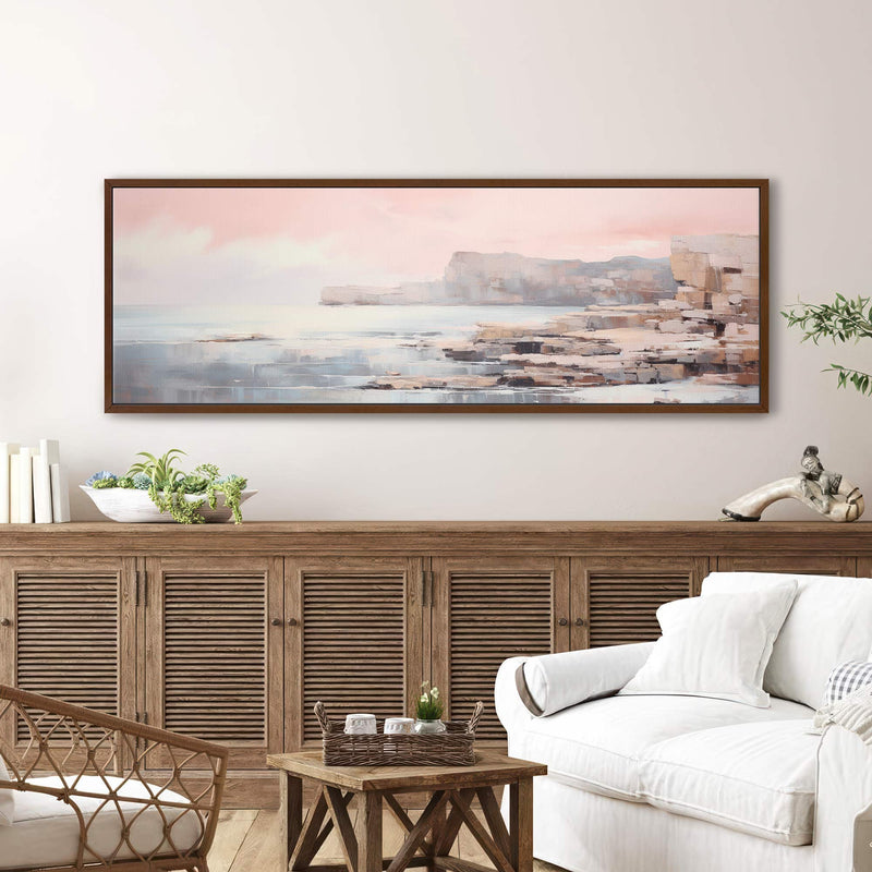 Coastal Cliffs Seascape Canvas Wall Art