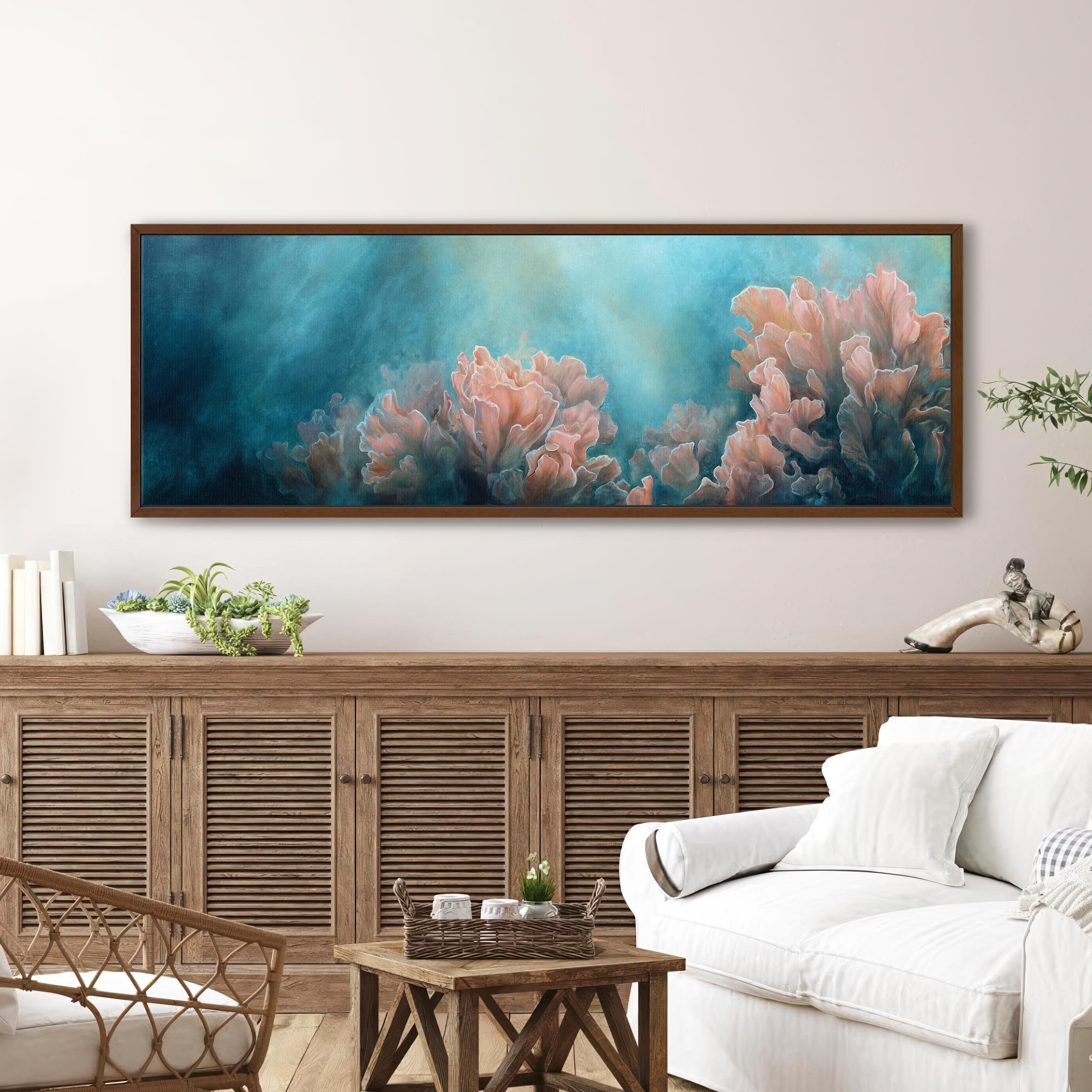 Pink Coral Reef Canvas Wall Art Print