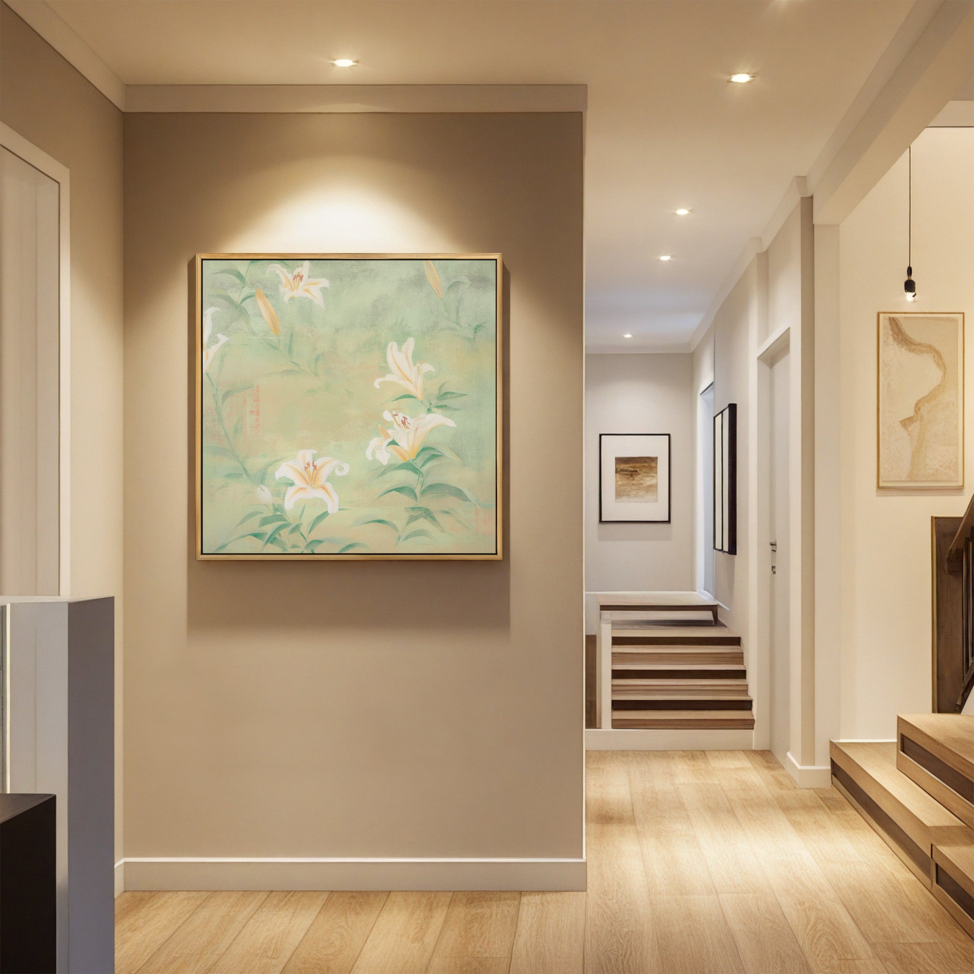 Serene Lily Botanical Print