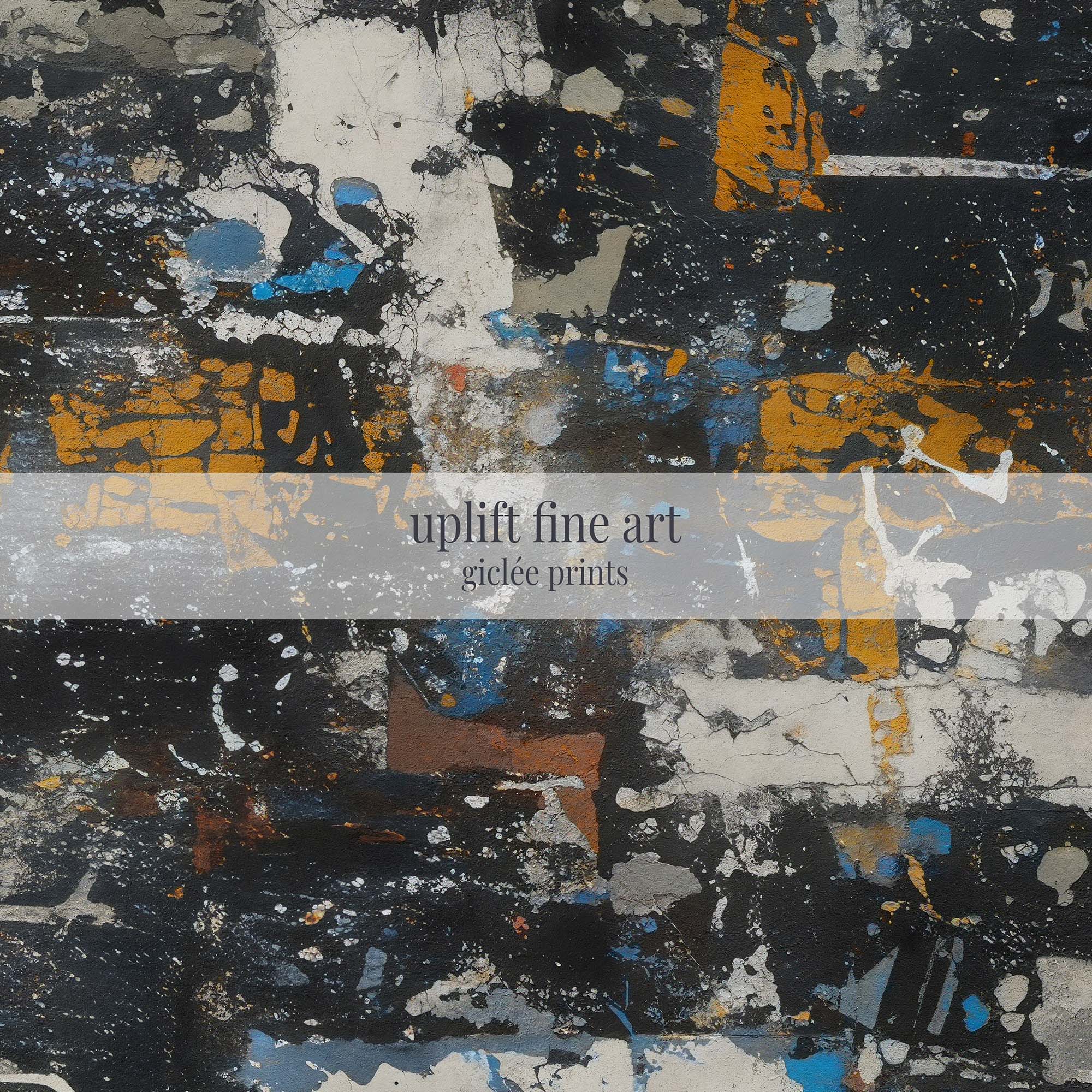 Urban Midnight Abstract Canvas Art Print