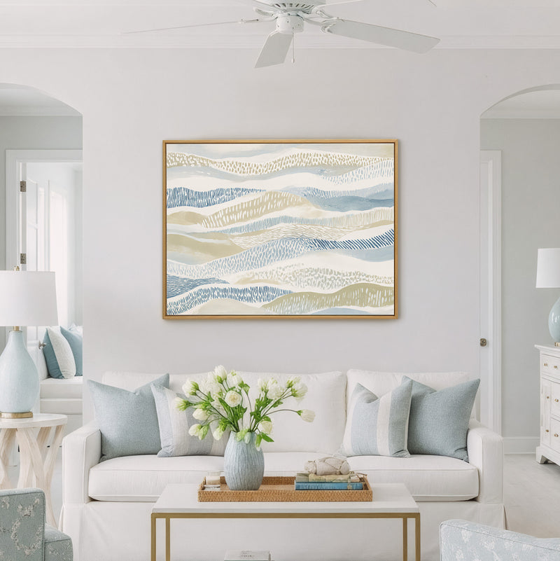 The Horizon Dunes Abstract Art Print