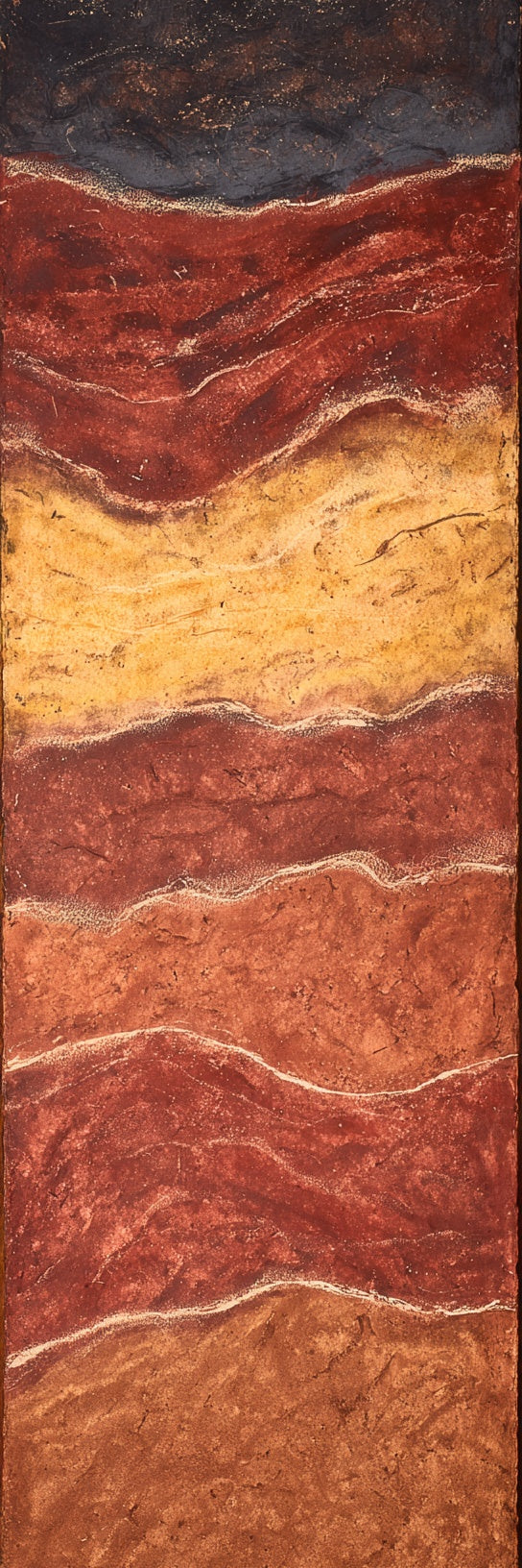 Abstract Earth Layers Canvas Print