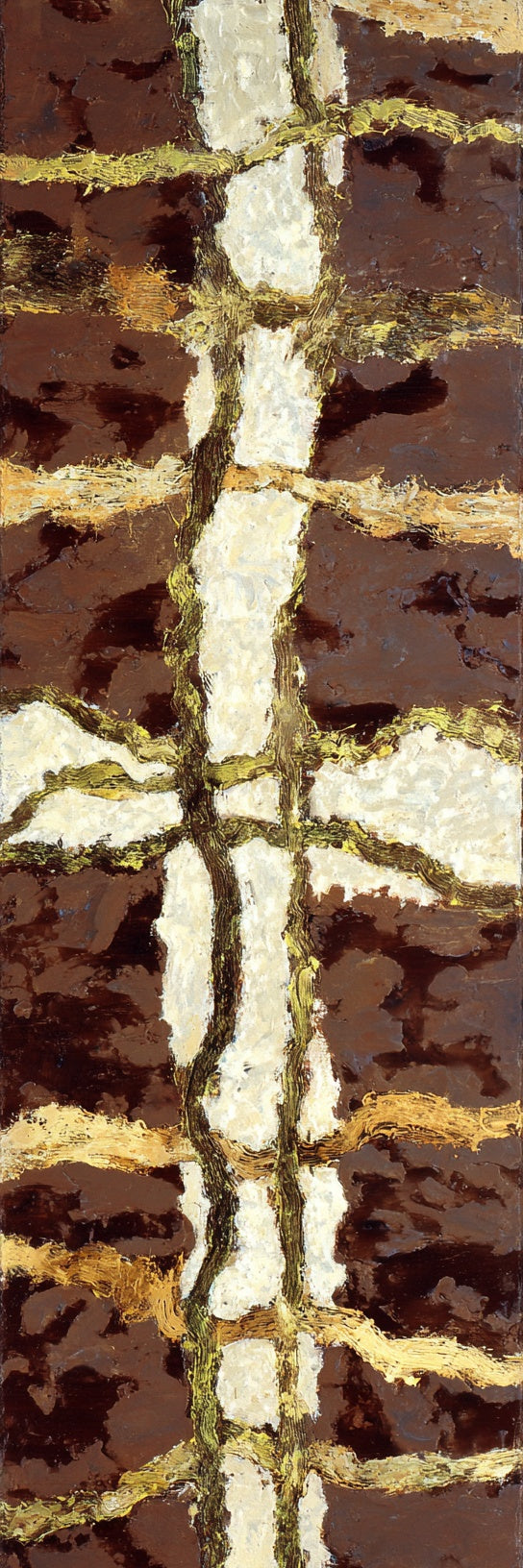 Abstract Earthy Lattice Canvas Print