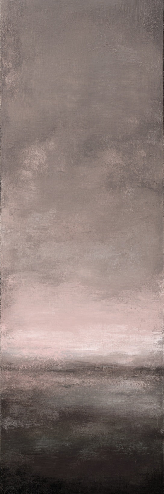 Dusty Rose Abstract Landscape Canvas Print