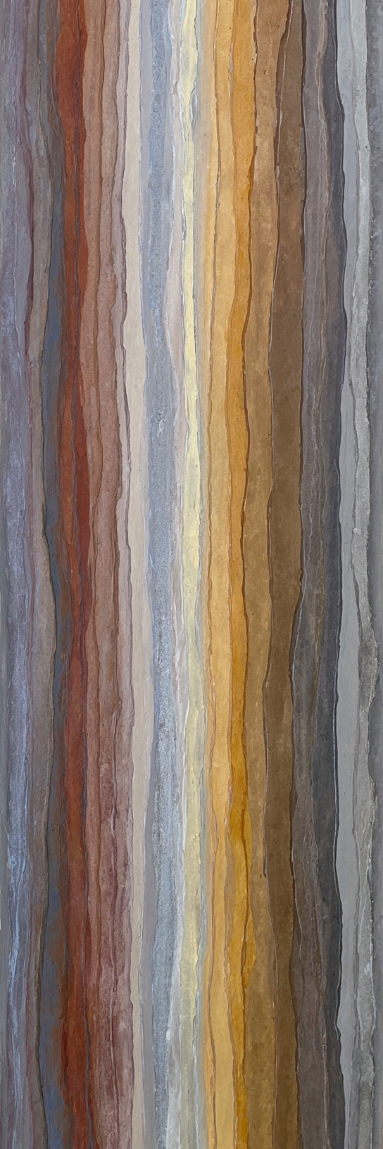 Abstract Earthy Textured Lines Canvas Print