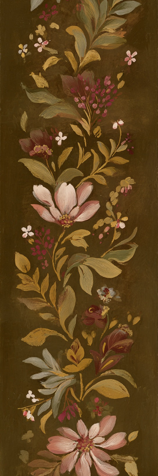 Vintage Botanical Floral Canvas Print