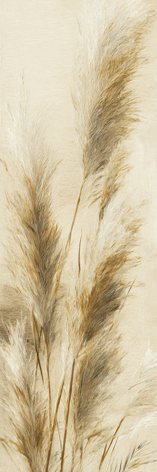 Pampas Grass Botanical Canvas Print