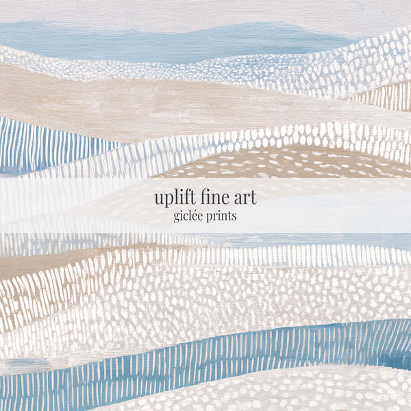 Rythmes côtiers - Toile abstraite 