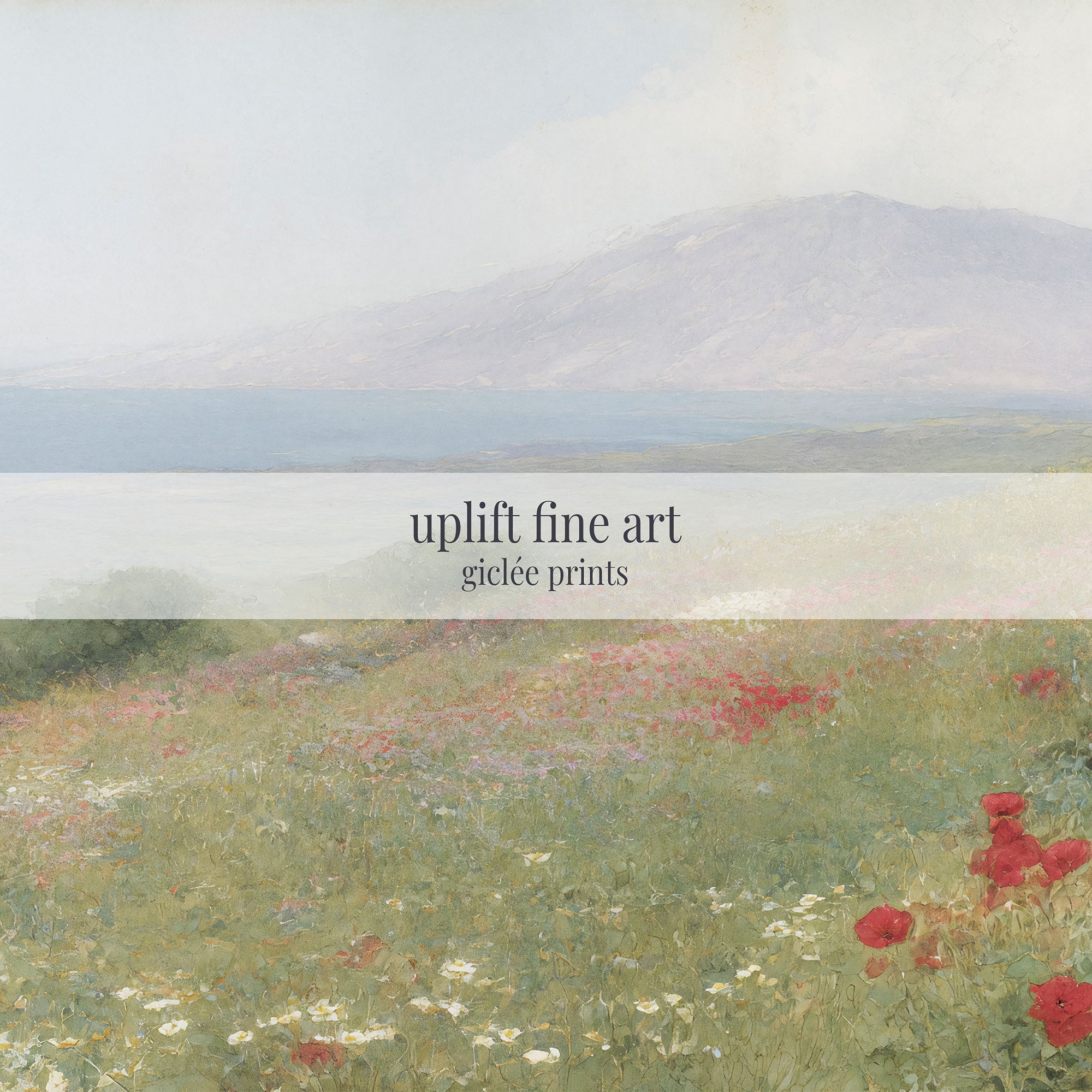 The Wildflower Meadow Landscape Art Print