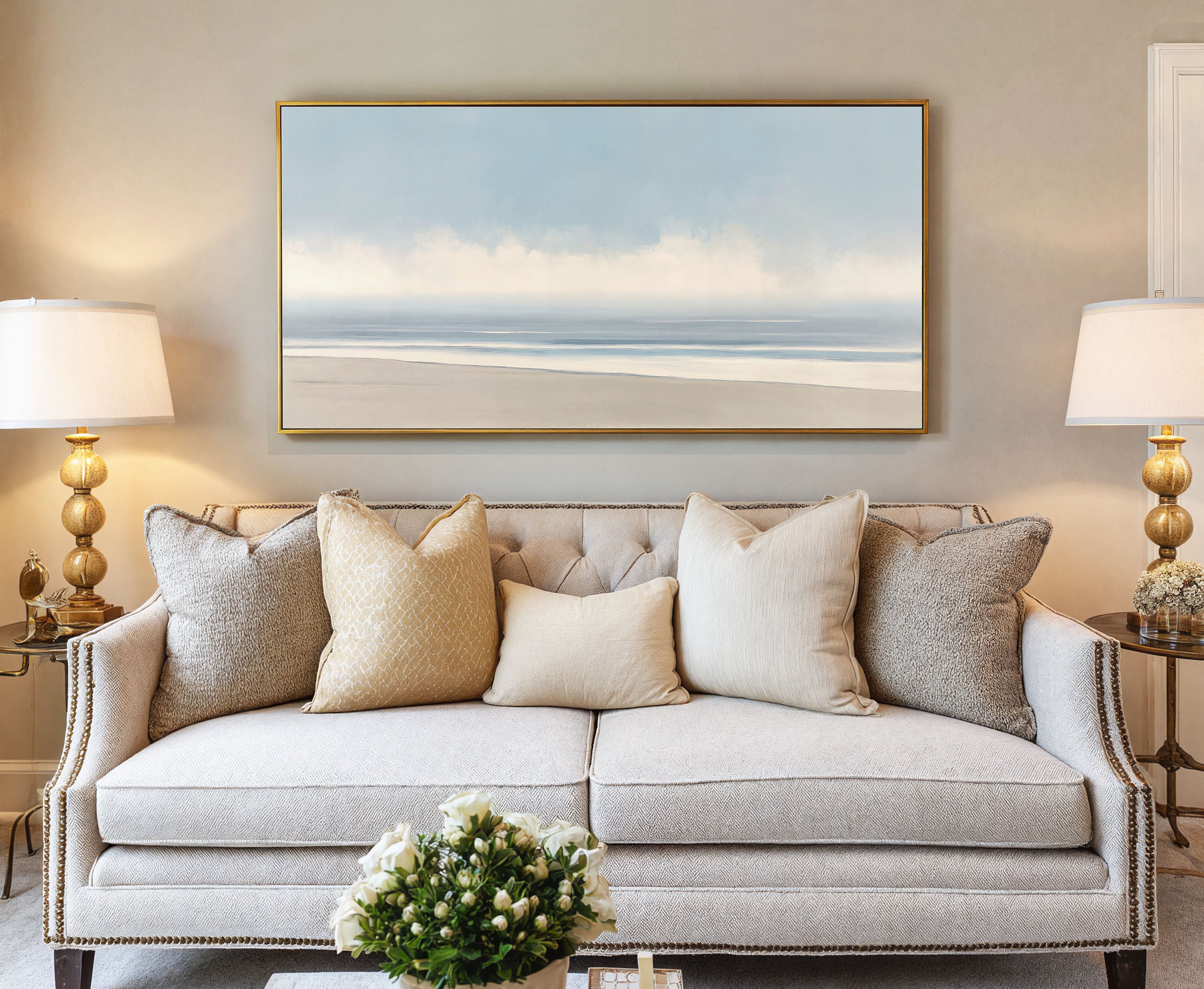 Impression sur toile de paysage désertique