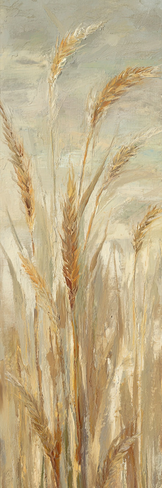 Golden Wheat Field Nature Canvas Print