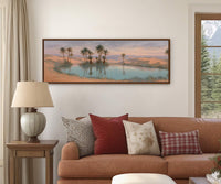 Desert Oasis Canvas Wall Art Print