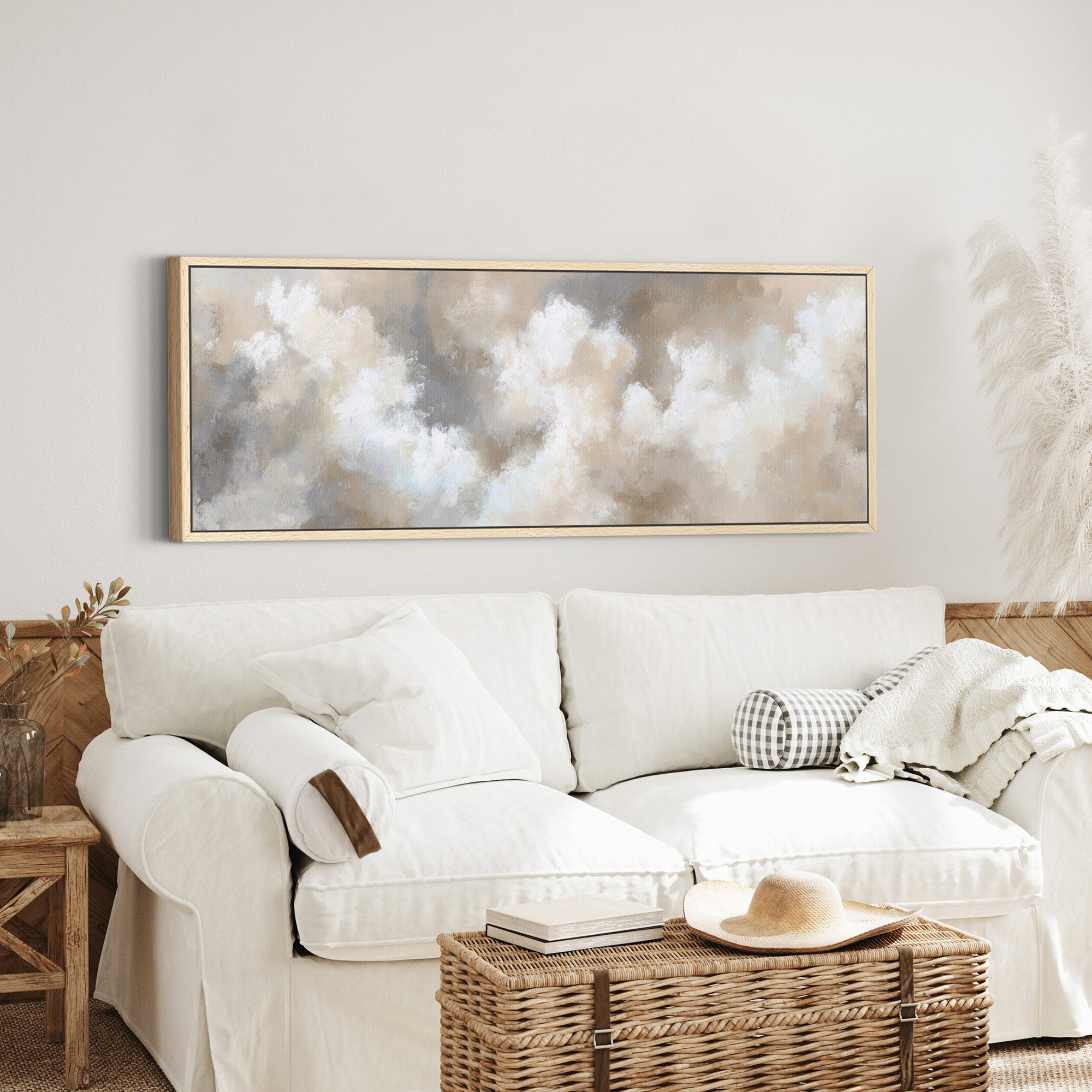 Neutral Cloud Abstract Canvas Print